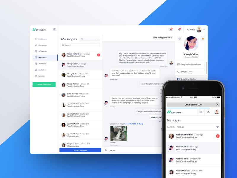CollectUI's tweet image. #DailyUI 013: Direct Messaging design by Mateusz Dembek collectui.com/designers/demb… via @dembsky