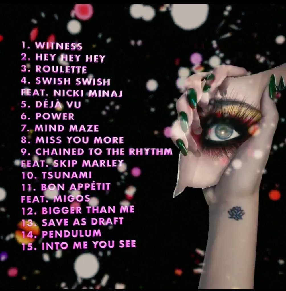 ArabKittenOra's tweet photo. I hope this is just the standard version &amp; the deluxe version has more songs https://t.co/738JiTVAOc