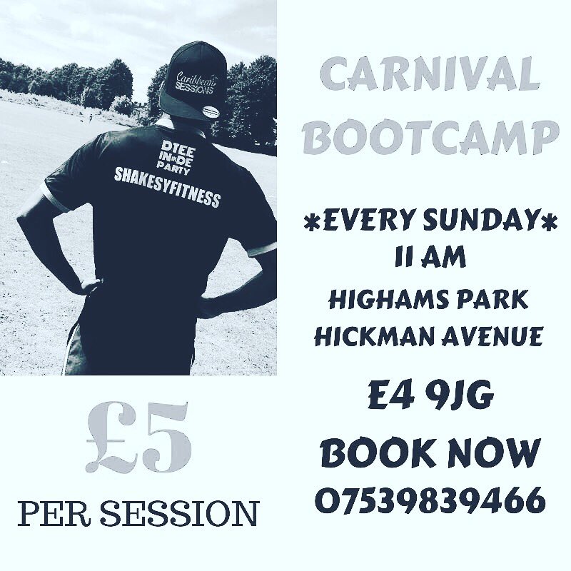 ShakesRicky's tweet photo. My last Sunday at this venue then I will be moving back to Mabley green where my bootcamps first started. 
Book now don't miss out... https://t.co/US4AXrx5g5