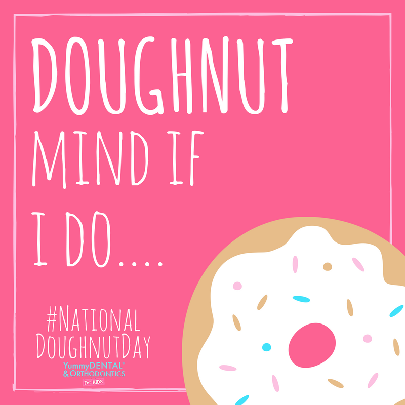 YummyDental's tweet photo. Go enjoy a doughnut🍩 today for #NationalDoughnutDay but make sure to brush all of those sugarbugs away afterwards! #nosugarbugs #yummydental https://t.co/vbNd4pHgke