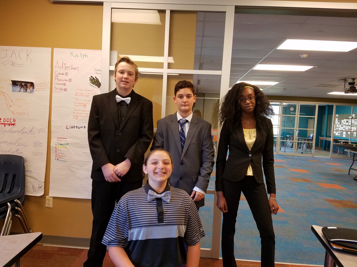 malorie_ss's tweet photo. Lord of the Flies trial. Day 2. We're ready! @PoughkeepsieDay @pds7th #mspds https://t.co/pHnFCcGcQX
