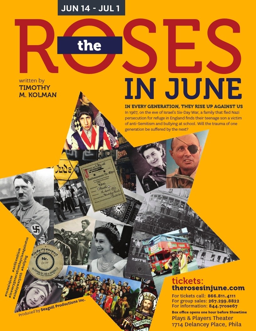 TheRosesInJune's tweet photo. A new play about #Antisemitism, #bullying &amp; the #kindertransport, coming to #Philly June14-July1. Tickets on sale: https://t.co/XctZcJ5dX2 https://t.co/0agnzt03cB