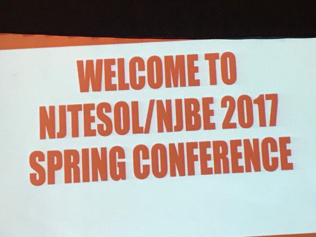 Learning how to best support our ELL students at NJTESOL/NJBE 2017 @NMSchools_NJ@NMBerkley_NJ