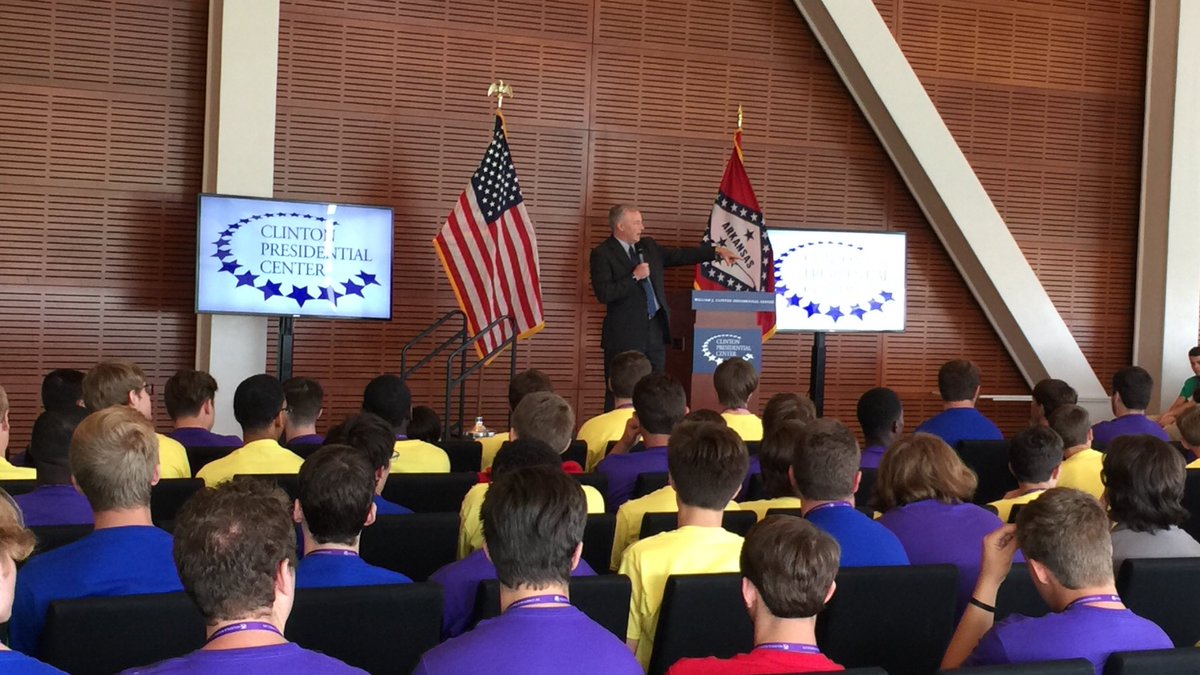 AGTimGriffin's tweet photo. Spent this morning visiting with some impressive young men at @ARBoysState. Reminds me of my time at Boys State in 1980s. https://t.co/ruAooHctuO