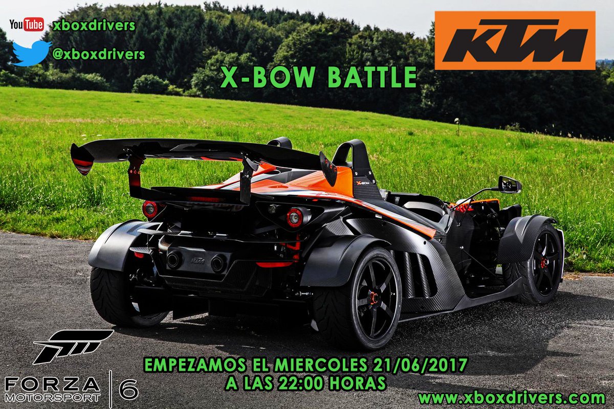 XboxDrivers's tweet photo. Inscripciones abiertas para el campeonato #x-bow de @ForzaMotorsport 6. 
Pásate, apúntate y diviértete. Os esperamos chicos!

💪💪💪 https://t.co/KpprJa8Ud6