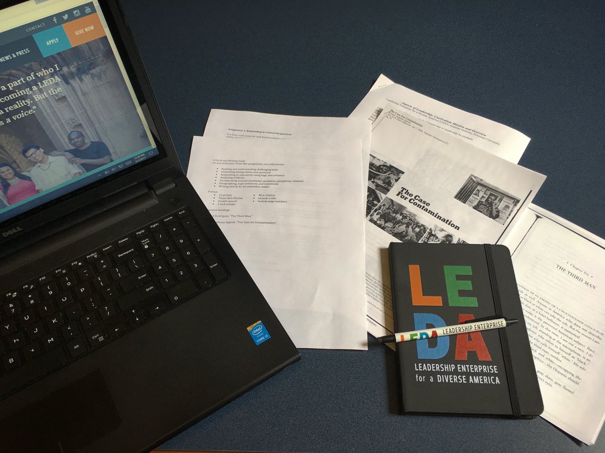 LEDA_Scholars's tweet photo. 15 days 'til #LEDAsummer: Co.13 #LEDAScholars are already on the grind and turned in their first assignment yesterday! #LEDAsummeriscoming https://t.co/zLlsEfyHYj