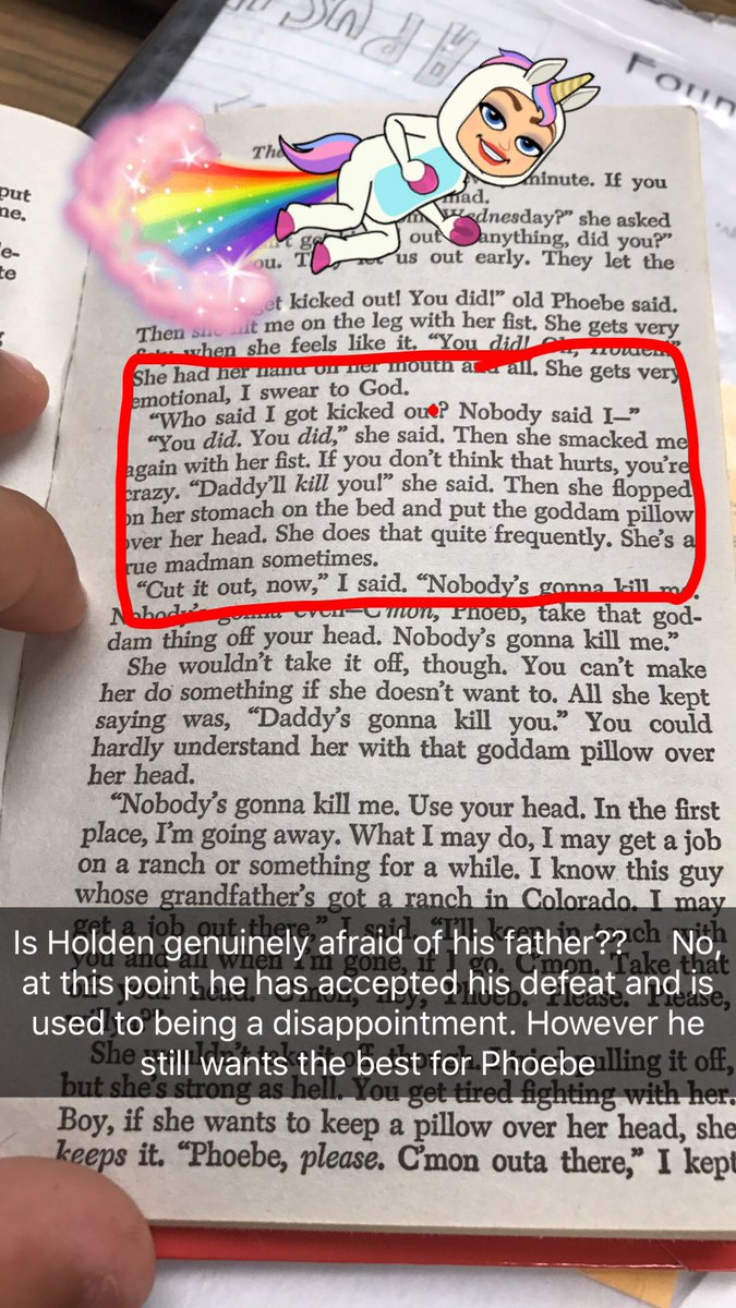 ZapKhoenig's tweet photo. #booksnaps #zapfv221 #catcherintherye #holdencaufield #phoebecaufield https://t.co/BTgwesijJ1
