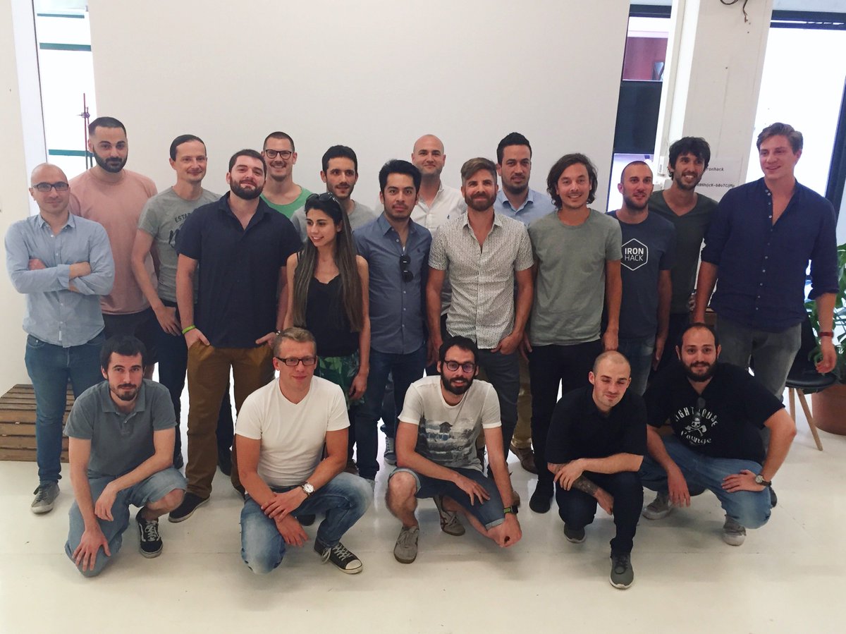 AI_Ironhack's tweet photo. Proud of our recently graduated #ironhackers! You've all done an amazing job 💪 #IronhackBCN https://t.co/jX0XWFYsb2