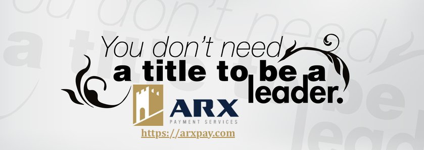 ARX_PaymentServ's tweet photo. #WeekendMotivation #Leadership #LeadByExample #ARXPaymentServices https://t.co/sf5pKiFpAD