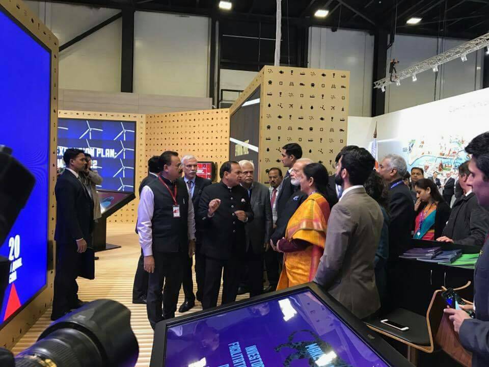 airnewsalerts's tweet photo. PM @NarendraModi accompanied by Union Minister @nsitharaman & #Assam Minister Chandra Mohan Patowary visit #MakeInIndia pavilion. https://t.co/b4TxA95Q3S