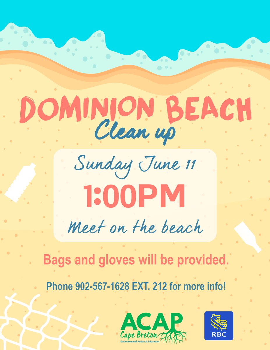 ACAPCB's tweet photo. Join us on June 11 for a shoreline clean-up of Dominion Beach! https://t.co/fHvkV6pDiF