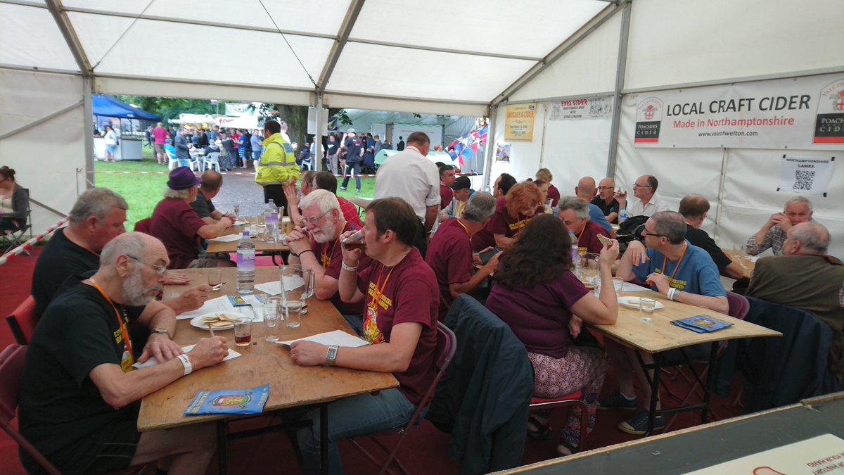 Judging of the best Northamptonshire beer and cider well under way. Champion beer announced later. <a href="/BeerfestNpton/">Northampton BeerFest</a>