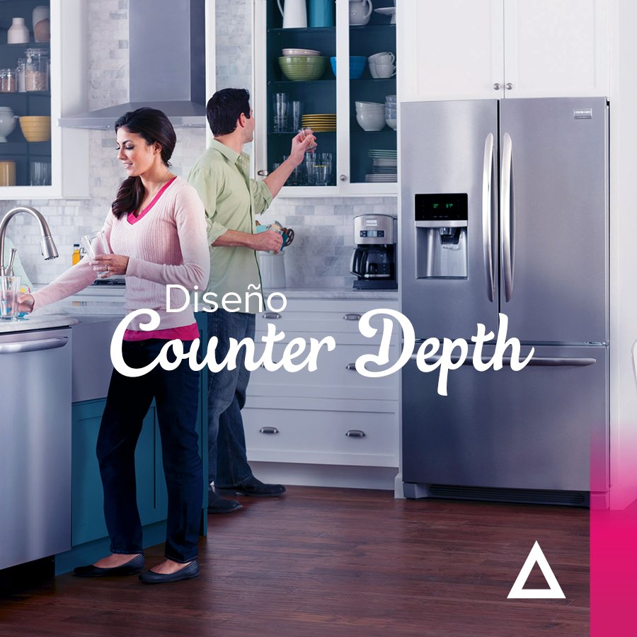 frigidairemx's tweet photo. Maximiza el espacio de tu cocina con el diseño Counter-Depth de #Frigidaire. Descubre más en: https://t.co/BrZkShaZ00 https://t.co/SRwRcgZVAf