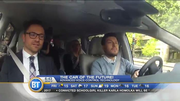 bberanek's tweet photo. Nuance takes Breakfast Montreal's Elias Makos around Montreal in the AI-powered car of the future https://t.co/IrvS6YJJbY #nuanceteam https://t.co/C5fflJSJhP