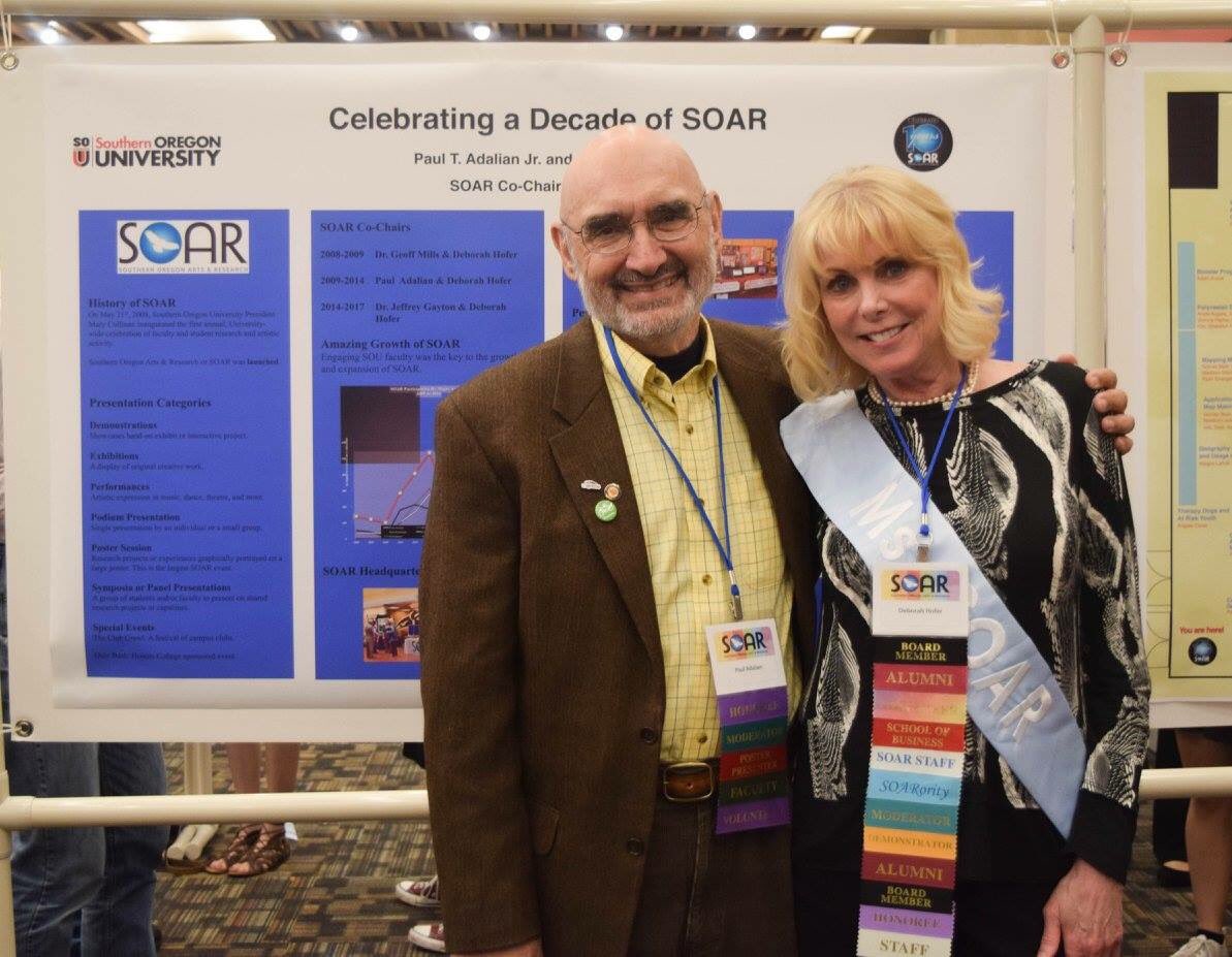 SOARsou's tweet photo. Some photos from this years poster session, featuring SOAR royalty Deb Hofer! #soar2017 #soarsou https://t.co/OkEecUDJCU