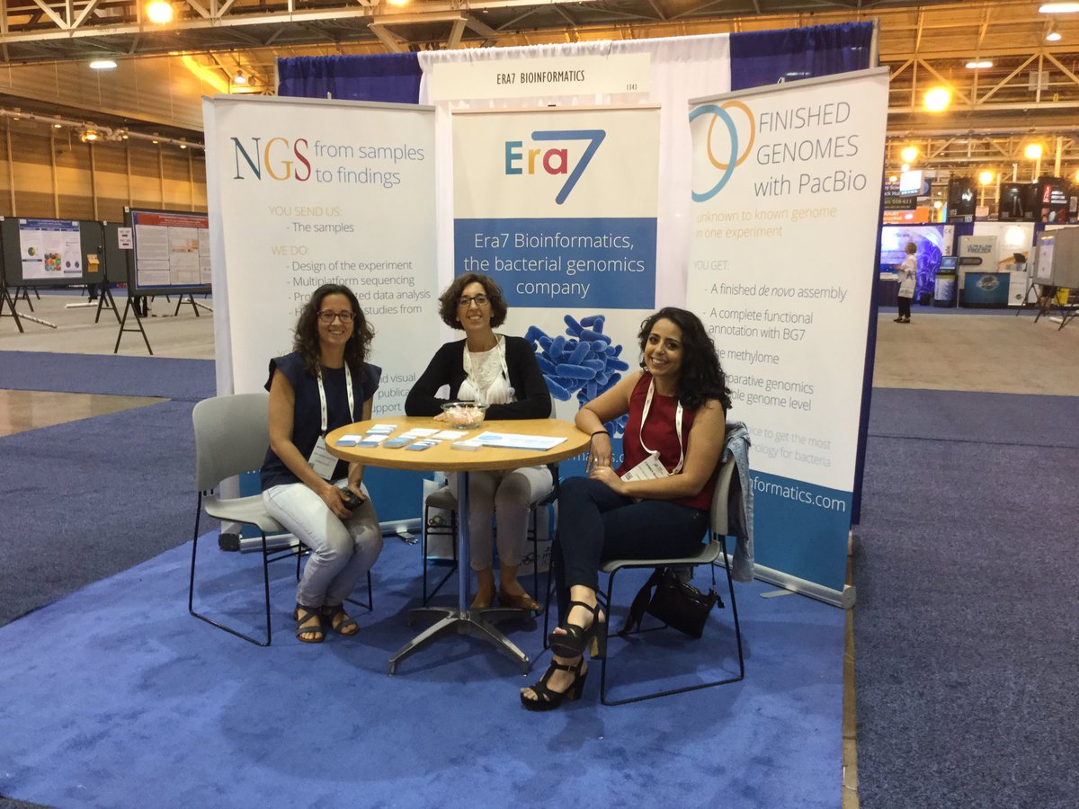 Era7bioinfo's tweet photo. Ready for the show! Come to visit us at the booth 1343 and learn more about how NGS can be useful for your research  #ASMMicrobe2017 https://t.co/U1ndZXBC9D