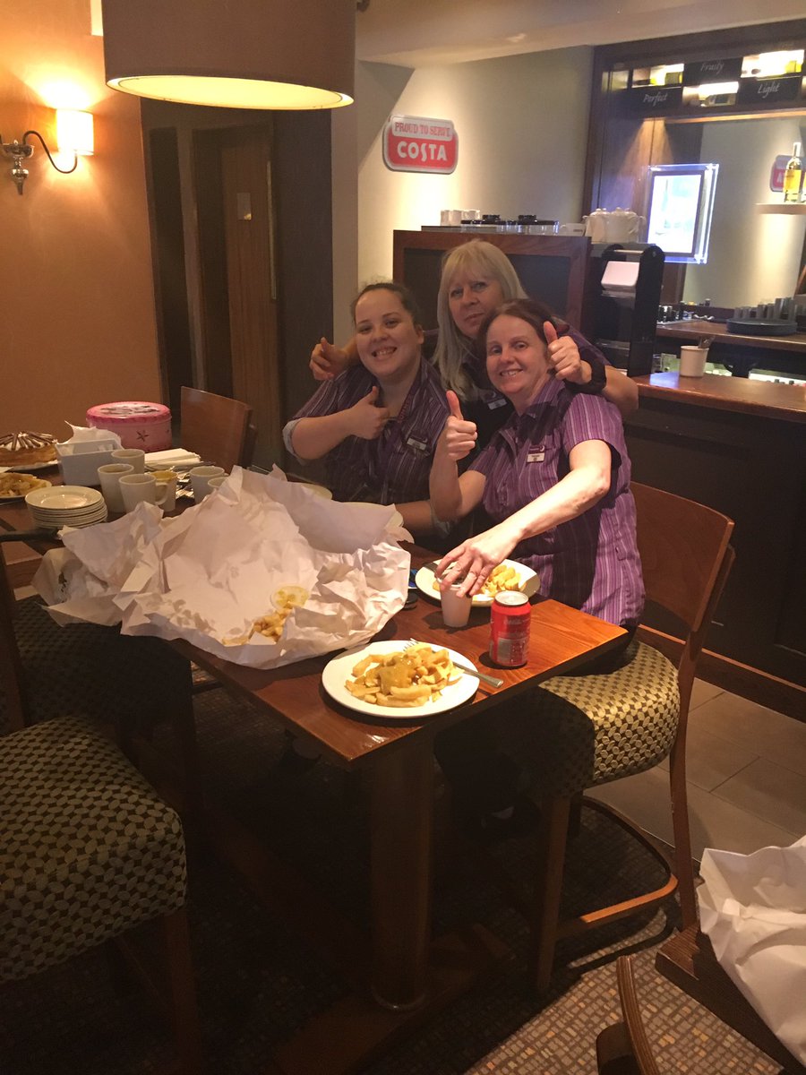 Fish and chip Friday #teamwow <a href="/Sheffield_PI/">Alison Pickering</a> @jreeve1982 @HollyTessa1 🤗