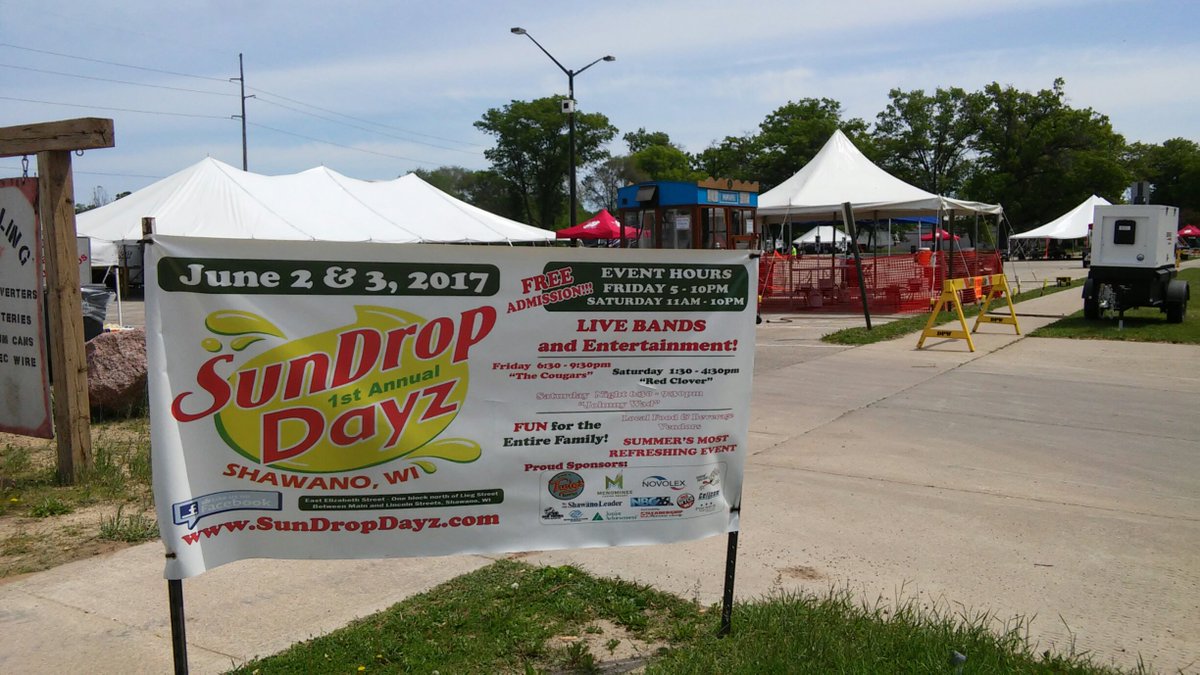 New festival Sun Drop Dayz setting up in Shawano for 5 p.m. debut today