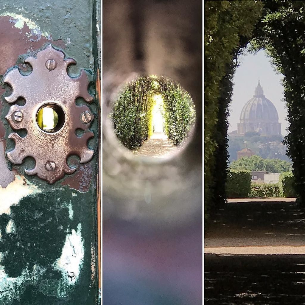 frybrews's tweet photo. Secret keyhole view of the Vatican at The Priory of the Knights of Malta #wheninrome #vacation #vatican #rome #ita… https://t.co/7pNl0aXAvS https://t.co/N1IUSoAGVj