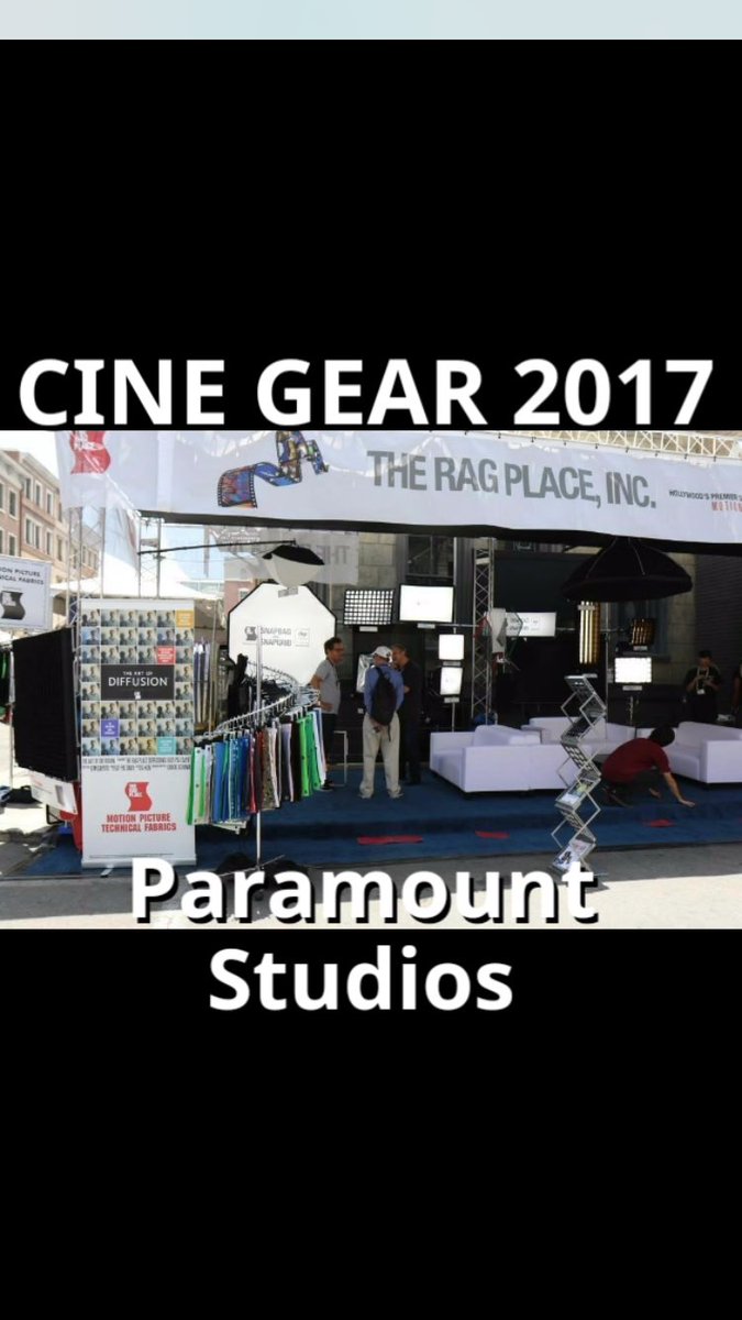 TheRagPlace's tweet photo. Are you ready for #CINEGEAR, we are! We will be at BOOTH 31. Make sure you come say hi and see our new products! https://t.co/8gqCuEpIXu