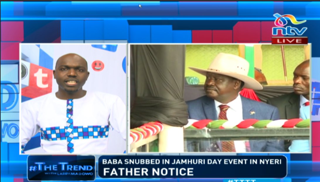 Father notice: Baba snubbed in Madaraka day event in Nyeri #TTTT