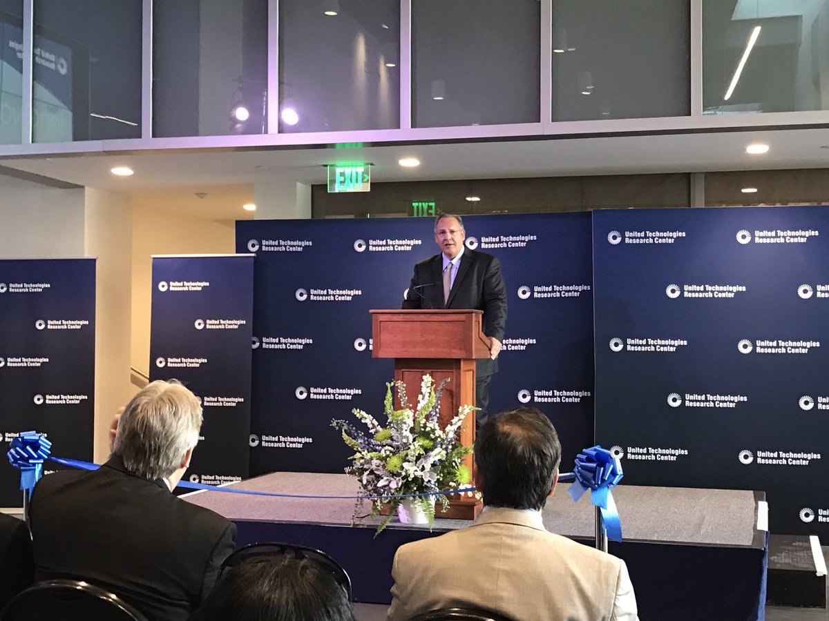 UTC's tweet photo. Innovation means being at the leading edge of science &amp; tech, nothing embodies that more today - CEO Hayes #WeAreUTRC https://t.co/L09n84cCzy