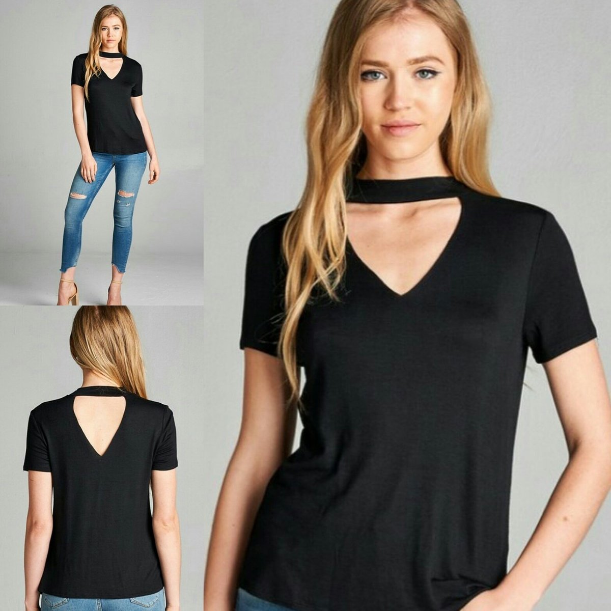 BrnzeBombshell's tweet photo. We're loving this #choker v #cutouttop Easily dressed up or down for your #summer adventures! #chokertop #vcutout #cabot #jacksonville https://t.co/DvI7vwLX0K