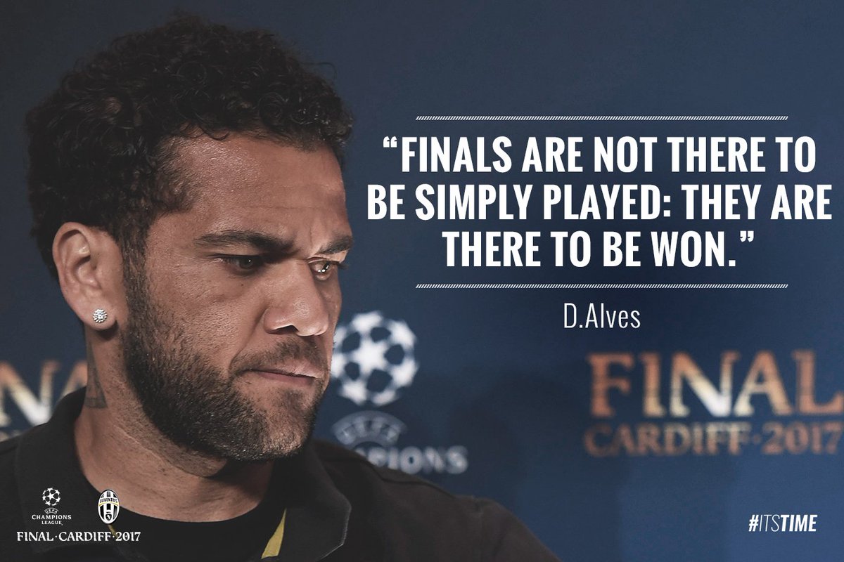 .<a href="/DaniAlvesD2/">Daniel Alves</a>: “We're privileged to be here. We must seize this opportunity” 

🎙️➡️  juve.it/tK5L30cgBzY #UCLFinal #ItsTime