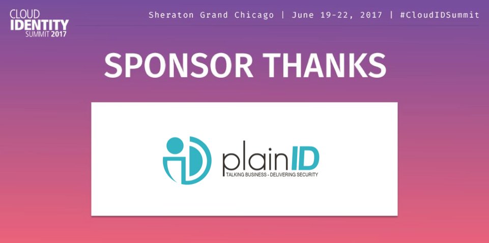 CloudIDSummit's tweet photo. Shout out + thanks to our #cloudidsummit Bronze Sponsor @PlainID_authz! We look forward to seeing you all in Chicago https://t.co/ZiKY35HWCJ https://t.co/as862bjJoA