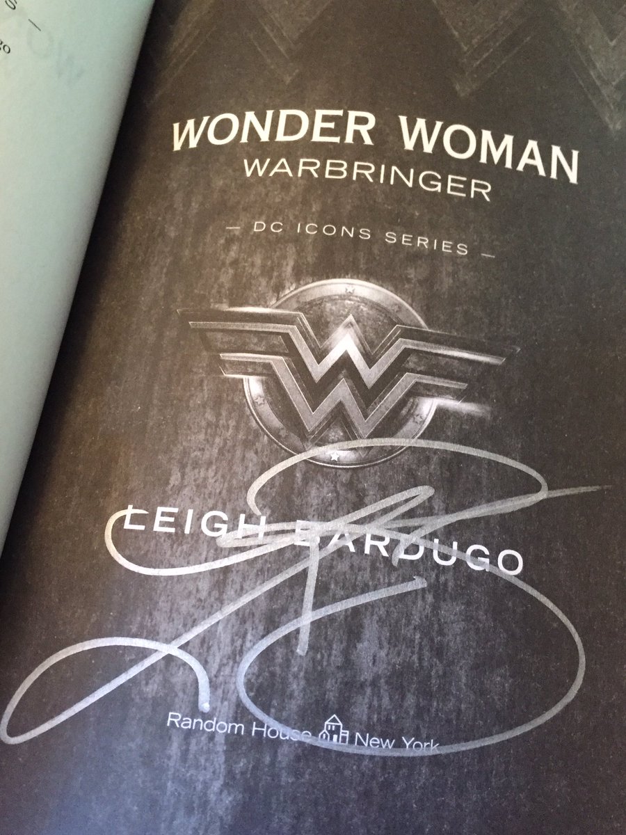 mickeyg_art's tweet photo. Happy #WonderWoman release day! To celebrate I'm giving away a SIGNED ARC of @LBardugo's Warbringer! #sistersinbattle 

RT+F by 6/10 to win https://t.co/cJFKDclQK0
