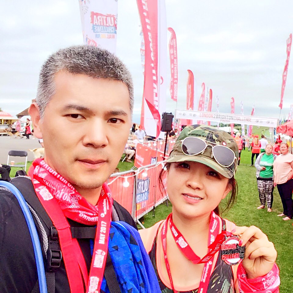 London 2 Brighton 100k, completed and proud. #L2Bchallenge #L2Bapp (Bib number 2618)