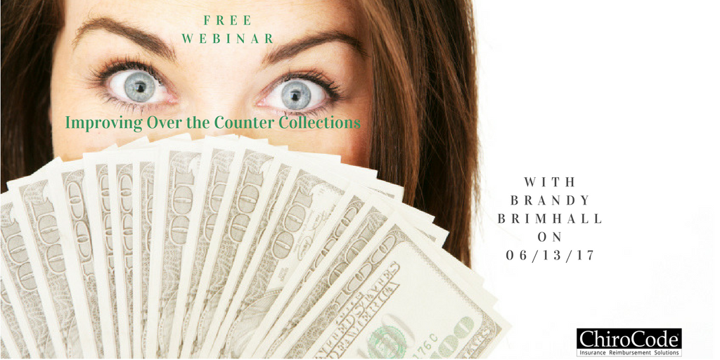 ChiroCode's tweet image. In this webinar with Brandy Brimhall, learn ways you can improve your collections over-the-counter ow.ly/M5j830bNK5J #chirocodewebinar