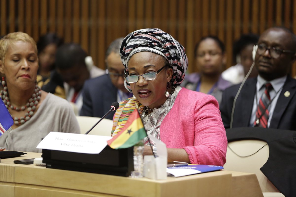 UN_Women's tweet photo. "Africa has been flying with one wing clicked. With the #AfricanWomenLeaders network, we are writing history"-Min. Otiko Afisah Djaba, Ghana https://t.co/VepIHC3IBu