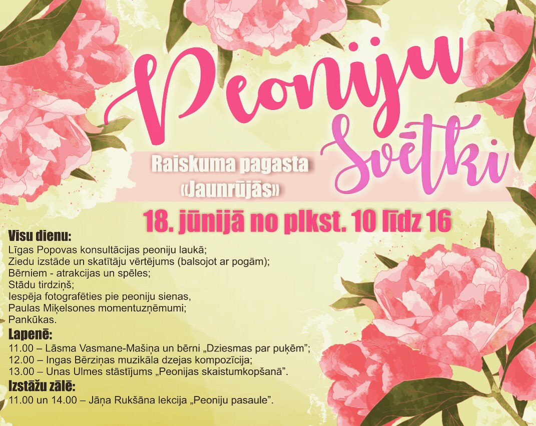 ligapopova's tweet photo. PEONIJU SVĒTKI https://t.co/dgefek9rwk