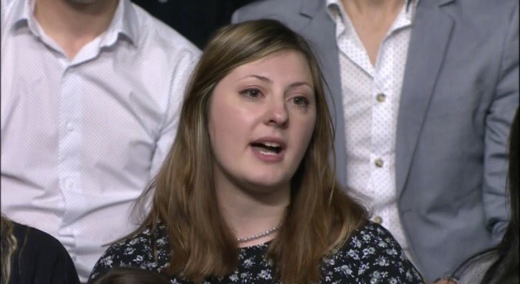 cmplxdcassandra's tweet photo. YES to this woman. Why are people chomping at the bit to use our nuclear weapons and kill millions? #bbcqt https://t.co/XlZ7QEGfI4