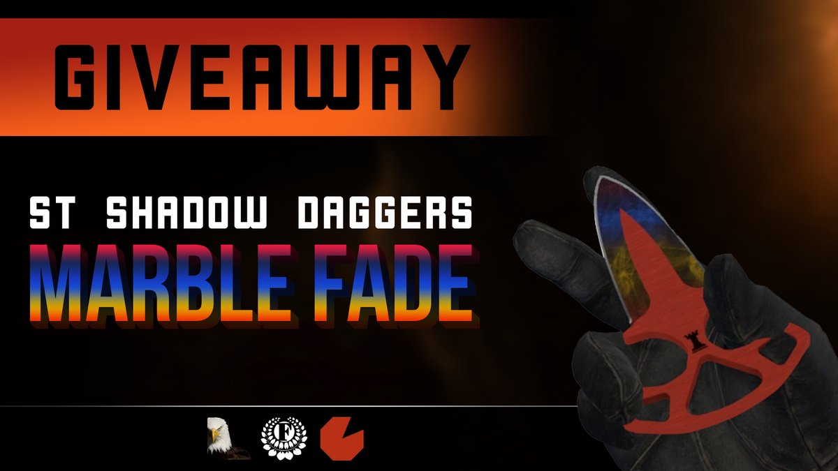 ChiLi_csgo's tweet photo. New Giveaway - ST Shadow Daggers Marble Fade Fn!
•Follow @ChiLi_csgo &amp; @FortunaCSGO 
•Retweet
Enter Via Gleam : https://t.co/QC1z42oJZ2 https://t.co/nOFbMeGGkk