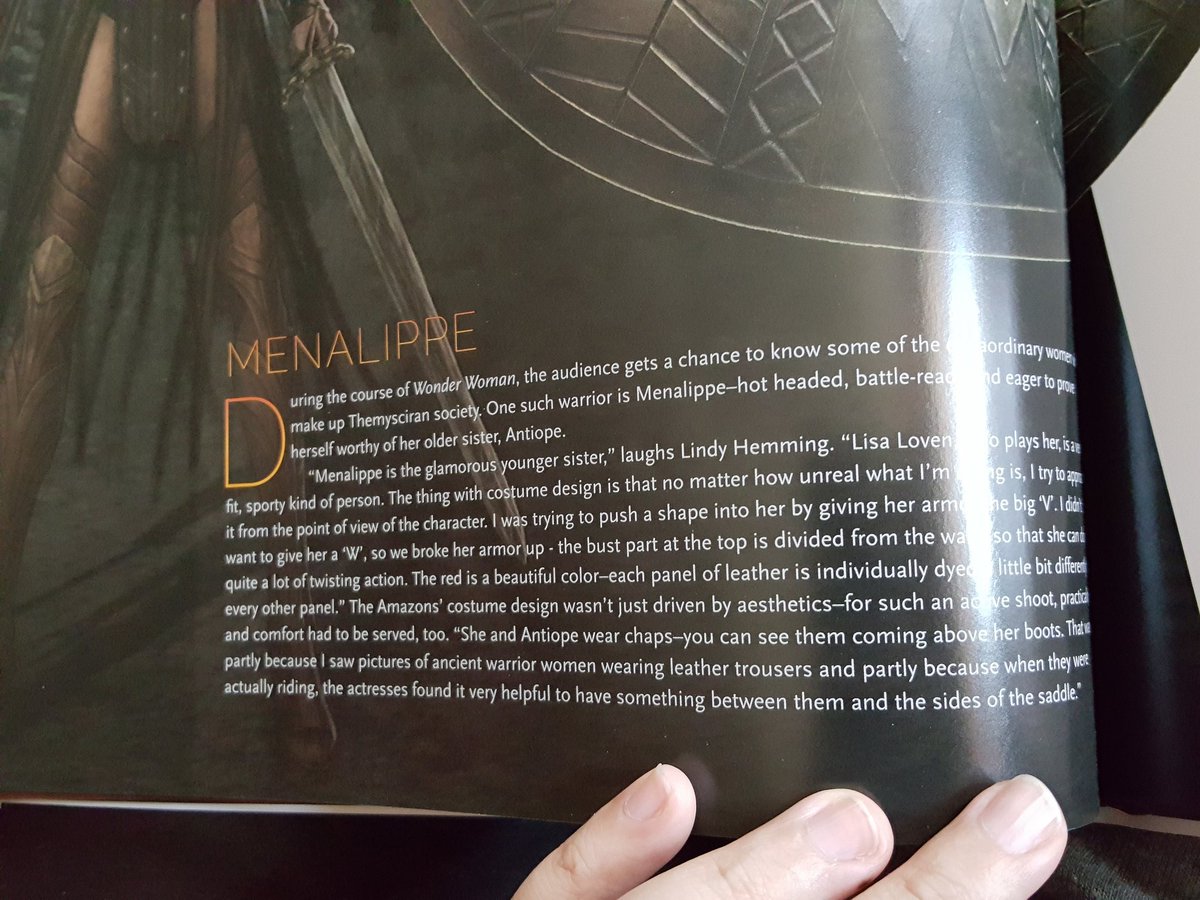 VeezyRobeezy's tweet photo. @GraceRandolph from the book Wonder Woman The Art&amp;Making of the film #Menalippe #whoismenalippe https://t.co/l8KR0BfN8o