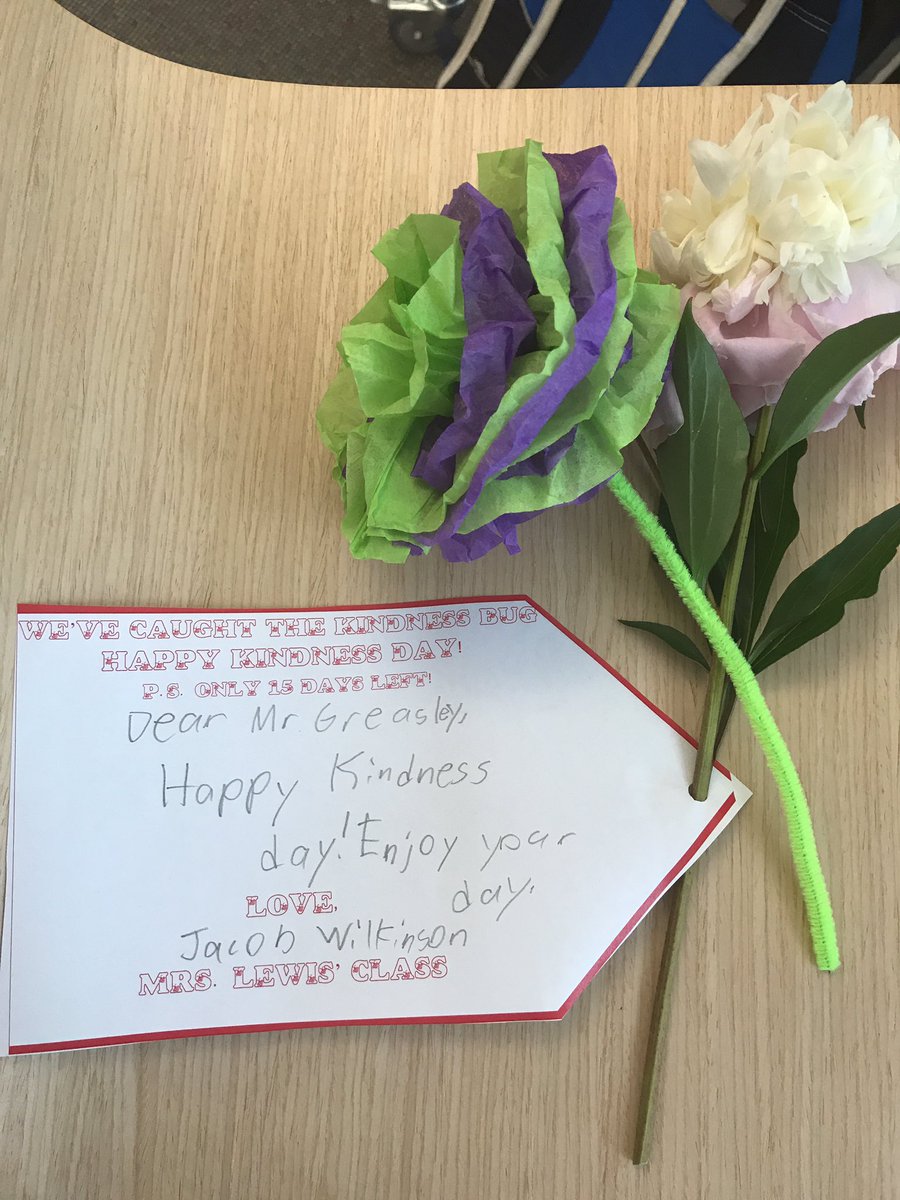 Our 3rd graders are awesome!  Spreading kindness around the building.  Thankful to have received these today...#wiltonwayct <a href="/mrsannielewis/">Annie Lewis</a>