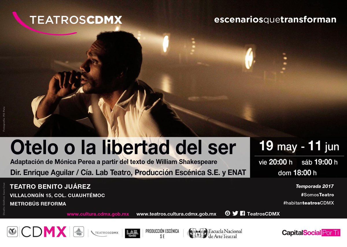 OteloSer's tweet photo. RT+DM te otorgamos el 50% en tus boletos !!!
@OteloSer en el Teatro Benito Juárez #Viernes 20:00hrs #Sabado 19:00hrs y #Domingos 18:00hrs https://t.co/xhVGb3pou4