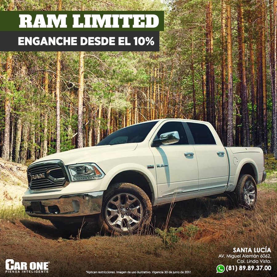 ChryslerCarOne's tweet photo. 395 HP, capacidad de arrastre de 4,595 KG y carga hasta 563 KG son algunas de sus características: ¡RAM Limited va a todo con todo! https://t.co/FDMnLIOPnN