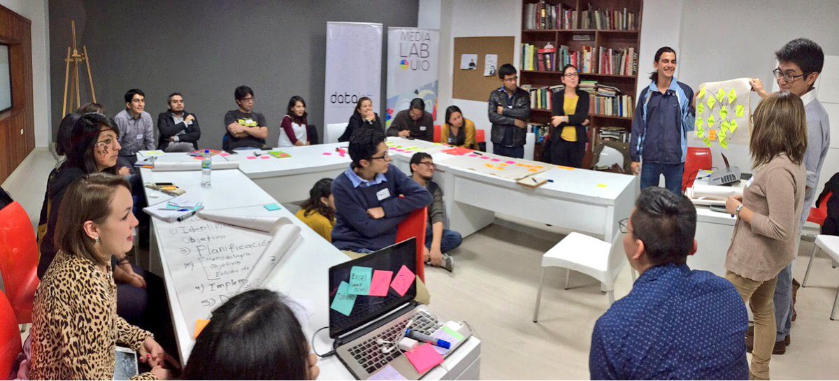 datalat's tweet photo. ¡Felices! Nuestro 1er taller de diseño de proyectos cívicos con #Datos: 21 personas 15 proyectos #Quito #OpenData #DataCouching #Ecuador https://t.co/0VcvMxhF8t