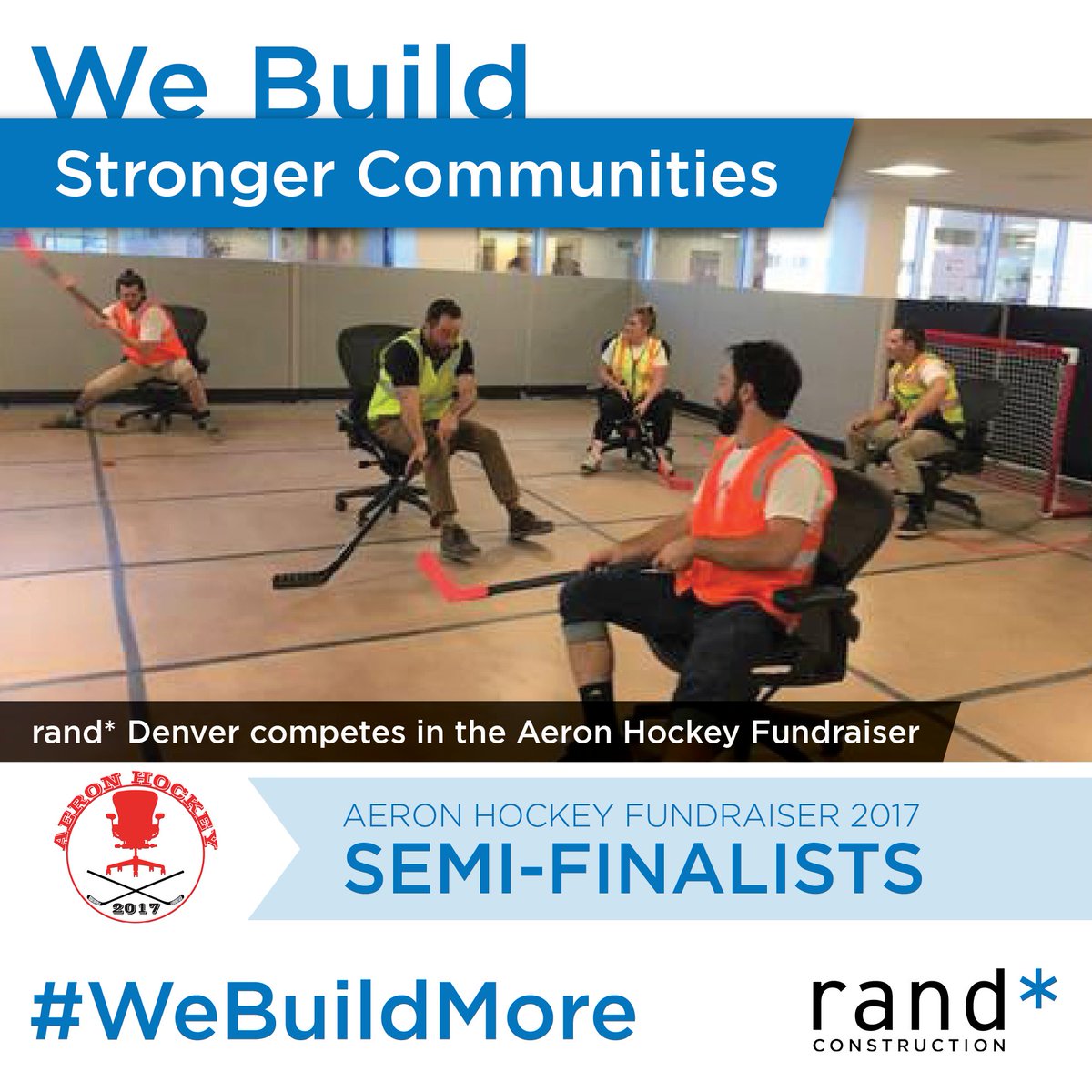 randconstruct's tweet photo. Had a blast raising $ for @BridgeProjectCO at Aeron 🏑. Thanks to @WRDenverCO for hosting and @HermanMiller for the chairs! #WeBuildMore https://t.co/Ut9VKCOIoH