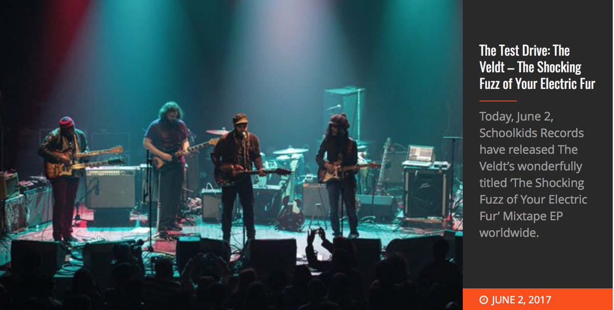 .<a href="/Jammerzine/">Jammerzine</a> celebrates The Veldt 'The Shocking Fuzz of Your Electric Fur' with a TEST RUN of the new EP <a href="/VeldtThe/">TheVeldt</a>
jammerzine.com/the-test-drive…