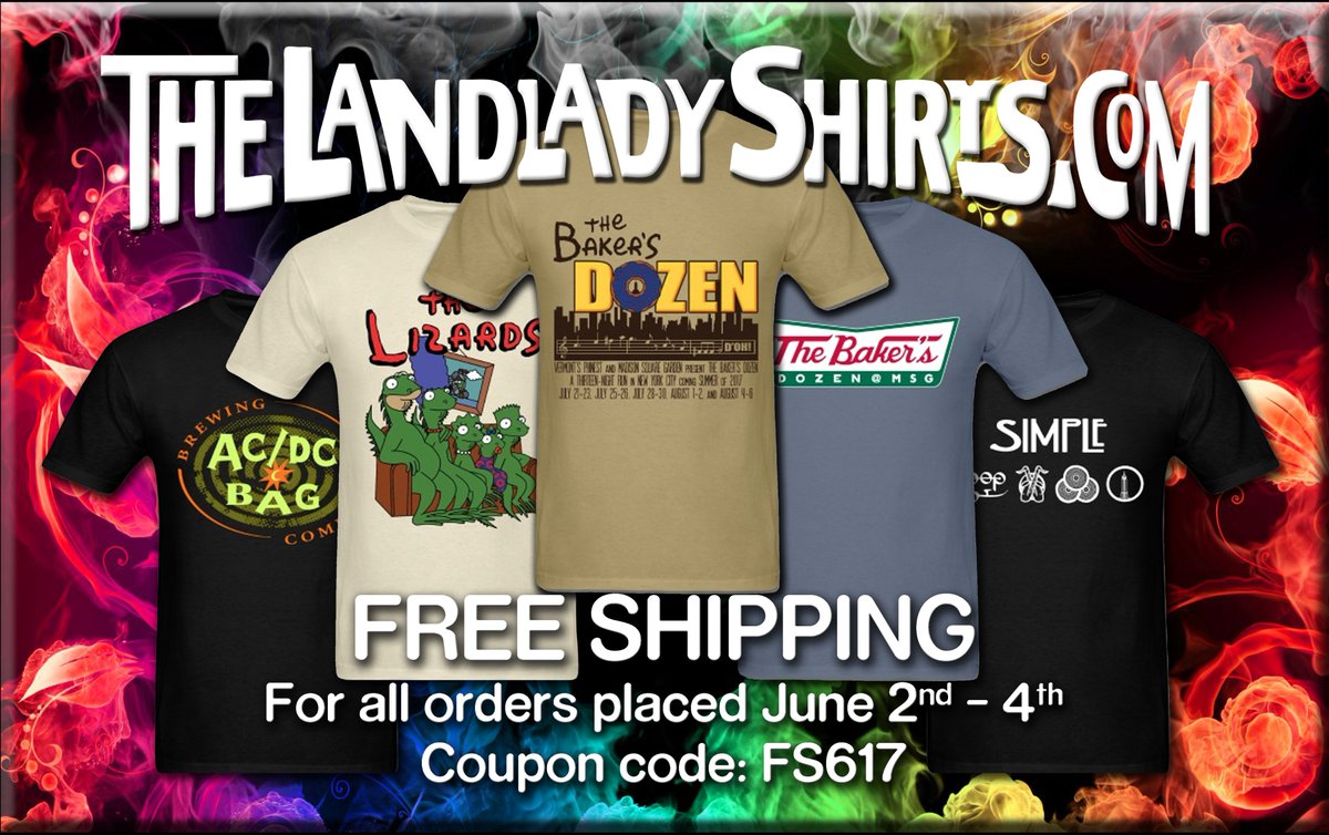 The_Landlady's tweet photo. Free shipping for all orders placed now through June 4th! Promo code: FS617 https://t.co/j7u2QwQx2f https://t.co/mjTfTE7c5Q