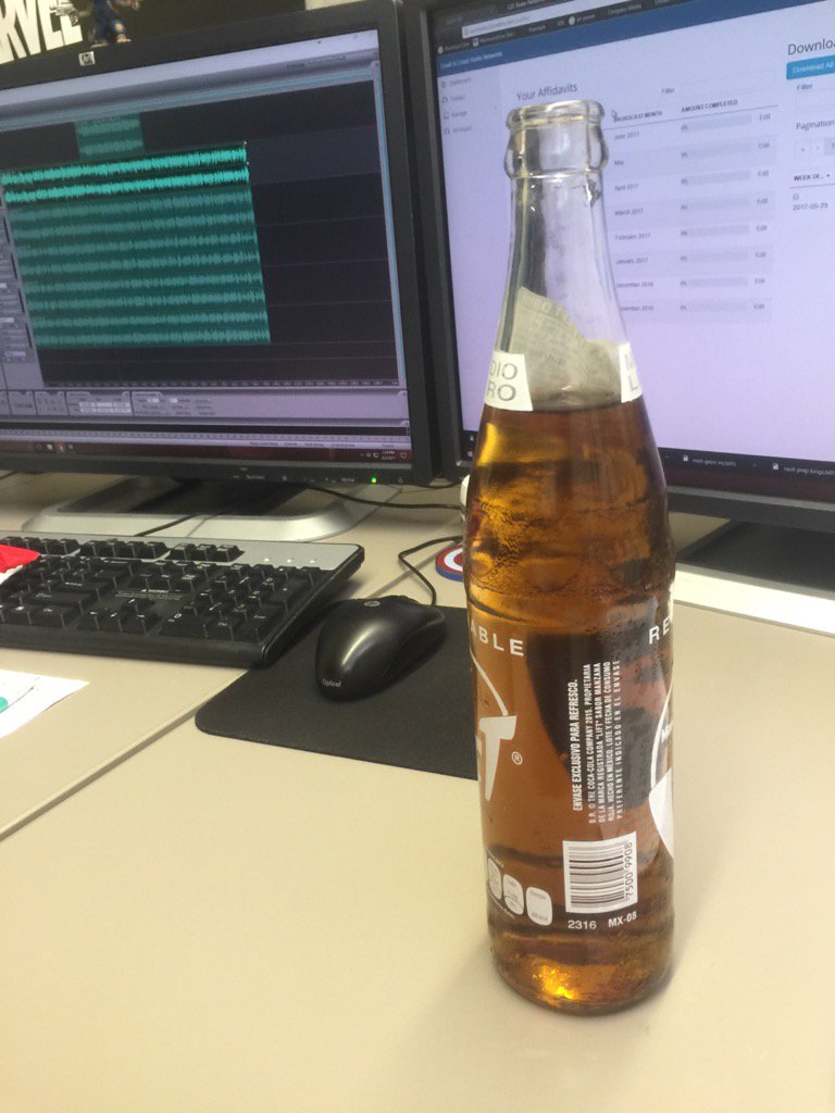 colereif's tweet photo. I'm pretty sure my coworker @karina_aseret has already started drinking beer this afternoon at work. #roughFriday https://t.co/oikB0cazK7