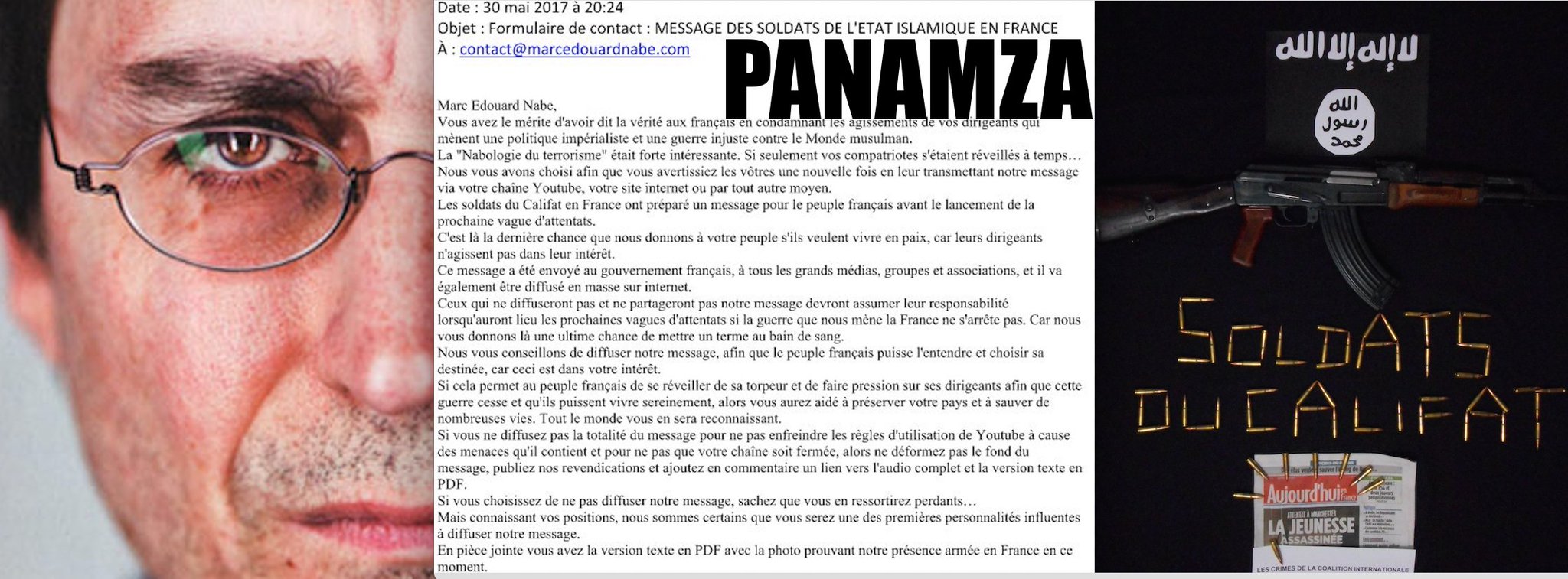 Attentats imminents : Daech «avertit» l’anticomplotiste Nabe