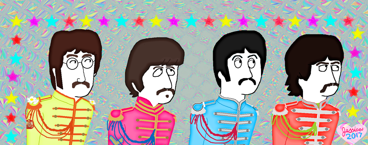 Coh4life's tweet photo. Created just for the big #SgtPepperDay; with love! #FanArtFriday #whatsnewpaul #letsplaypepper ✌️💖🎶 https://t.co/2rz2HRlhas