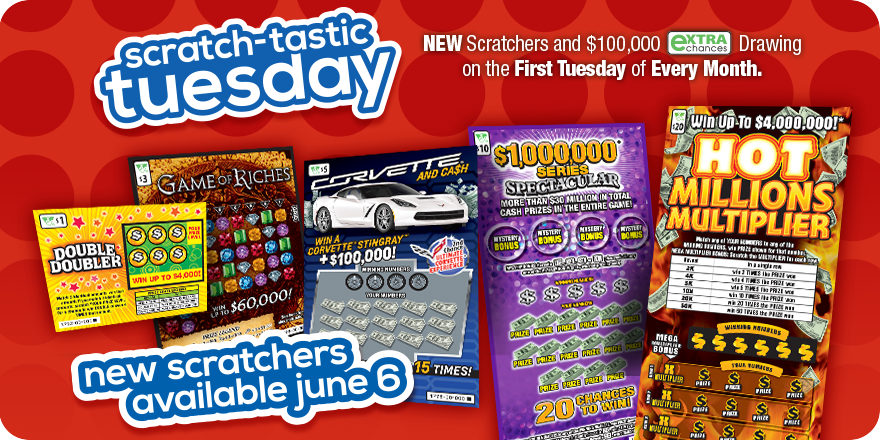 VirginiaLottery's tweet photo. It’s #ScratchtasticTuesday! Here’s your first look at our hottest new Scratchers, available now! Which ones will you try? https://t.co/jTC0d2JlJr