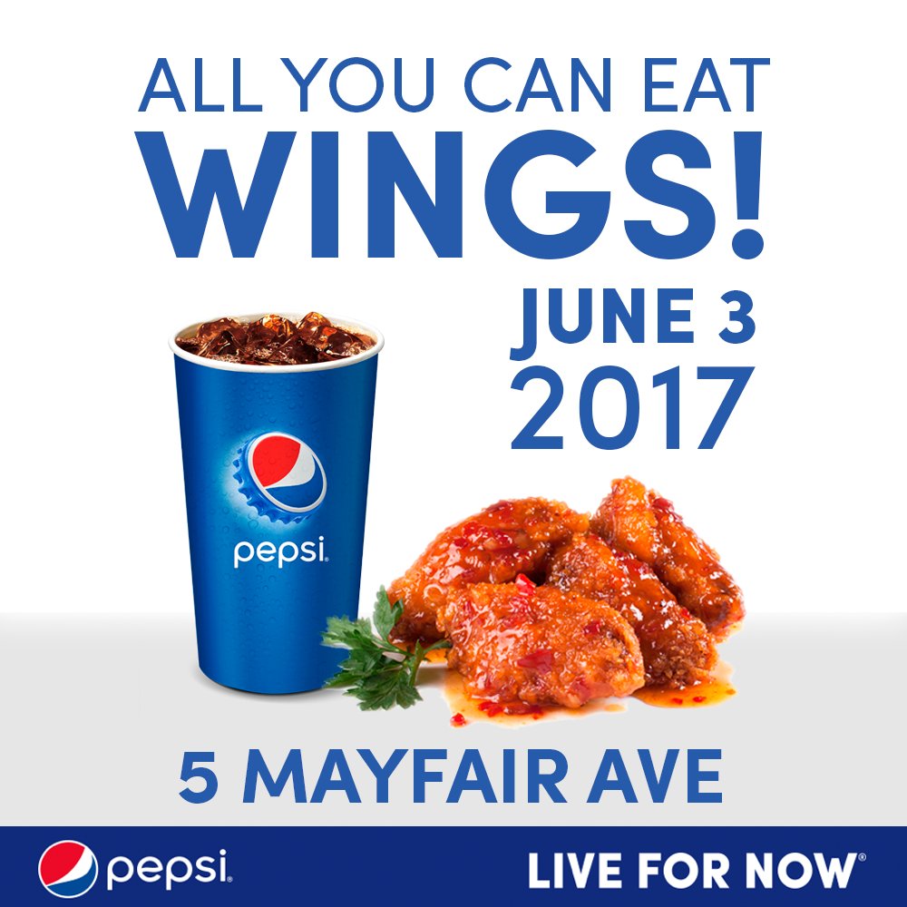 pepsijamaica's tweet photo. Things are about to get spicy, #PepsiFans! If you're ready to turn up the heat tomorrow for #AllYouCanEat WINGS, RT with a flame emoji 🔥🔥🔥 https://t.co/FFPeWnalZ7