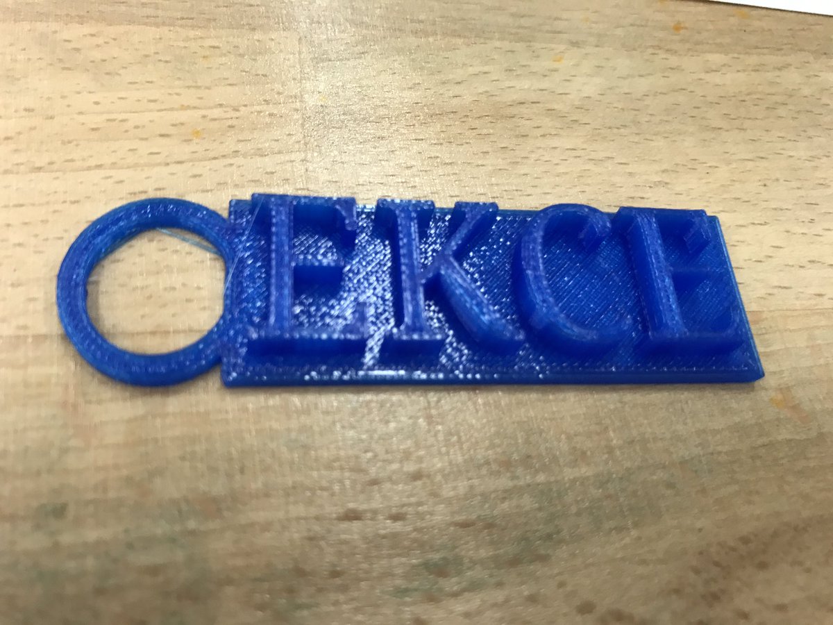 lawinthelibrary's tweet photo. I made a keychain! @EastKnoxElem #3DforED https://t.co/h5x3iVWacv